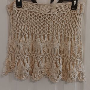 Rado Cream Crochet Knitwear